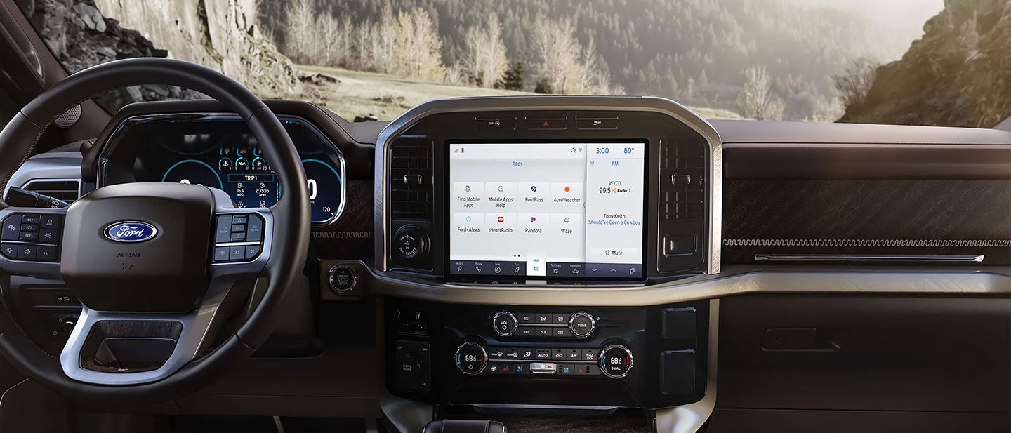 SYNC® 4 Display in Ford F-150 Interior